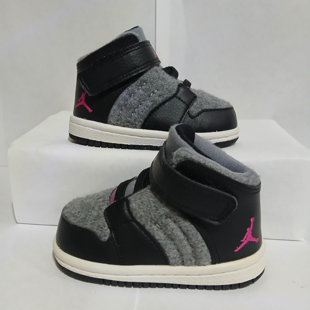 Nwob Air Jordan 1 Kids High Top Velcro Sz 4 C